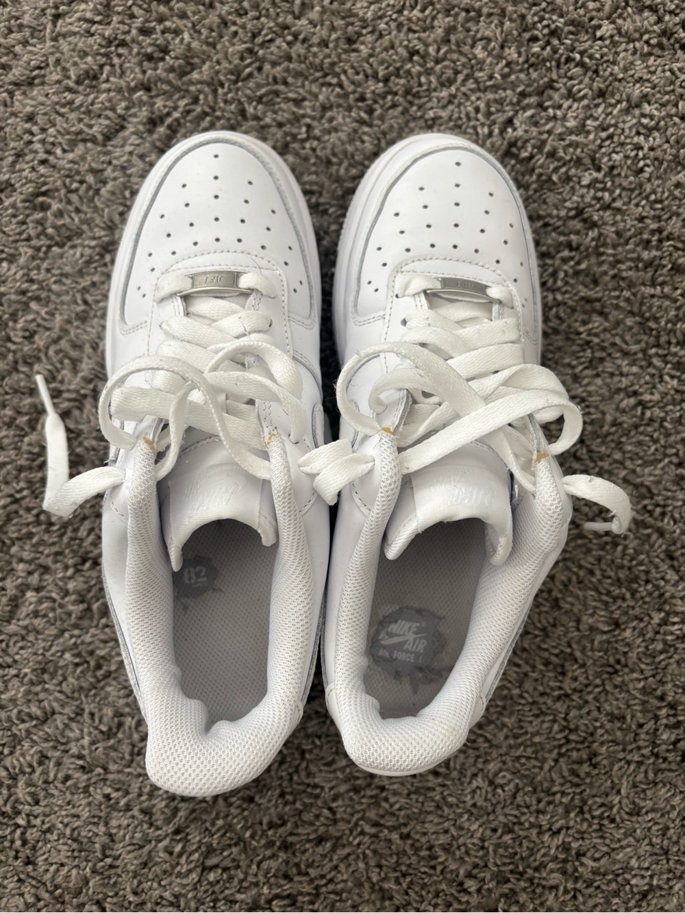 Nike Kids White Low-Top Air Sneakers